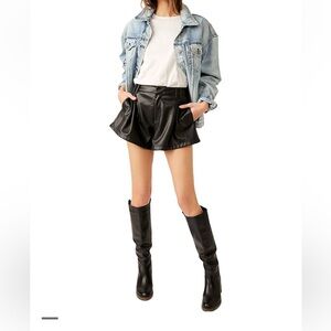 We The Free - Free Reign faux leather shorts 
Size 27